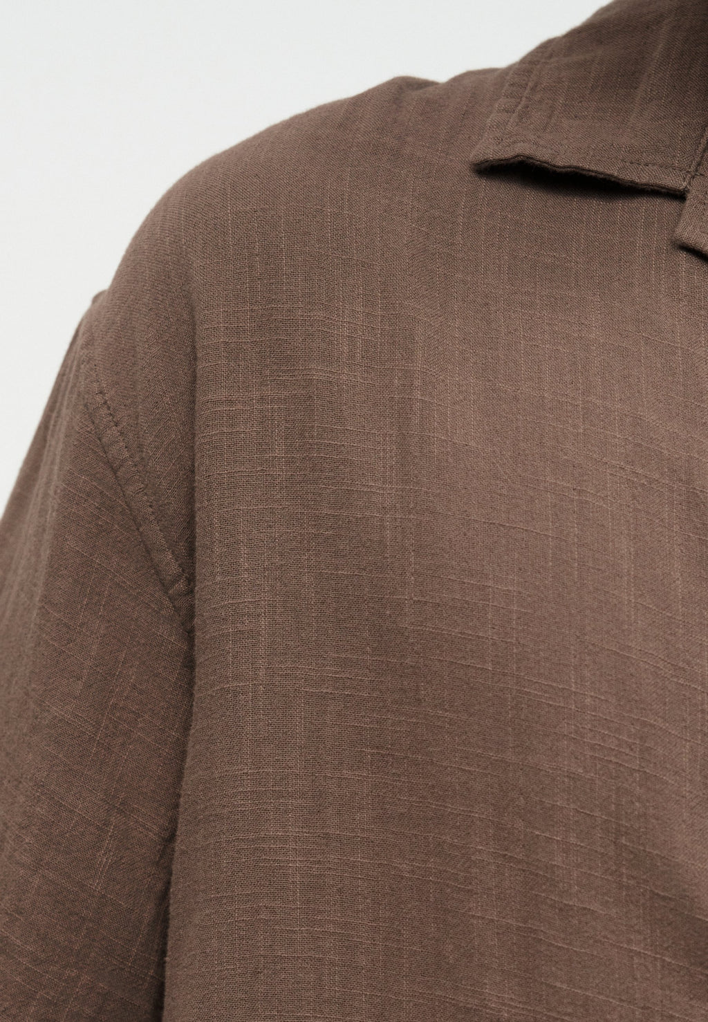 BOXY GAUZE - Shirt - toasted almond