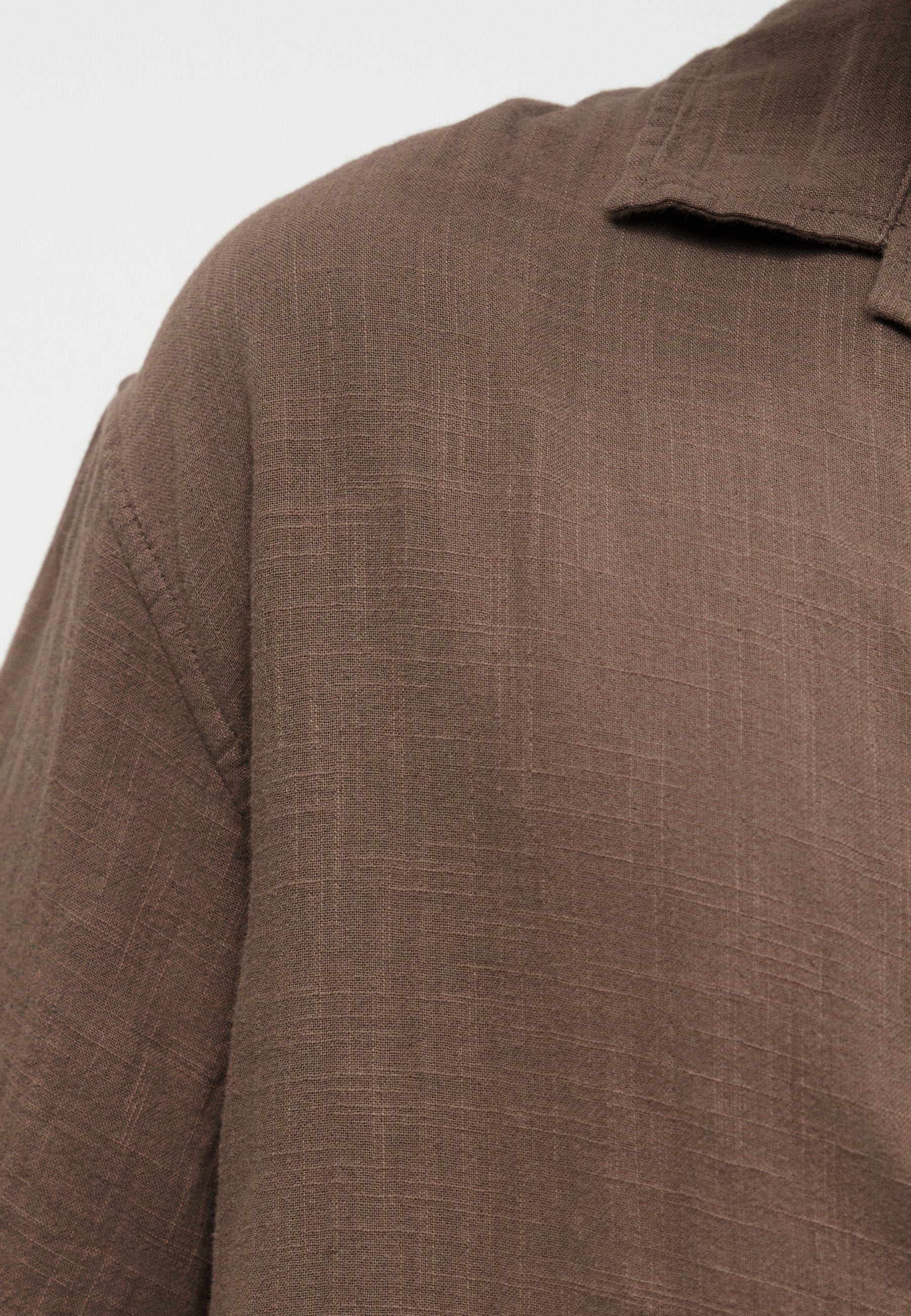 BOXY GAUZE - Shirt - toasted almond
