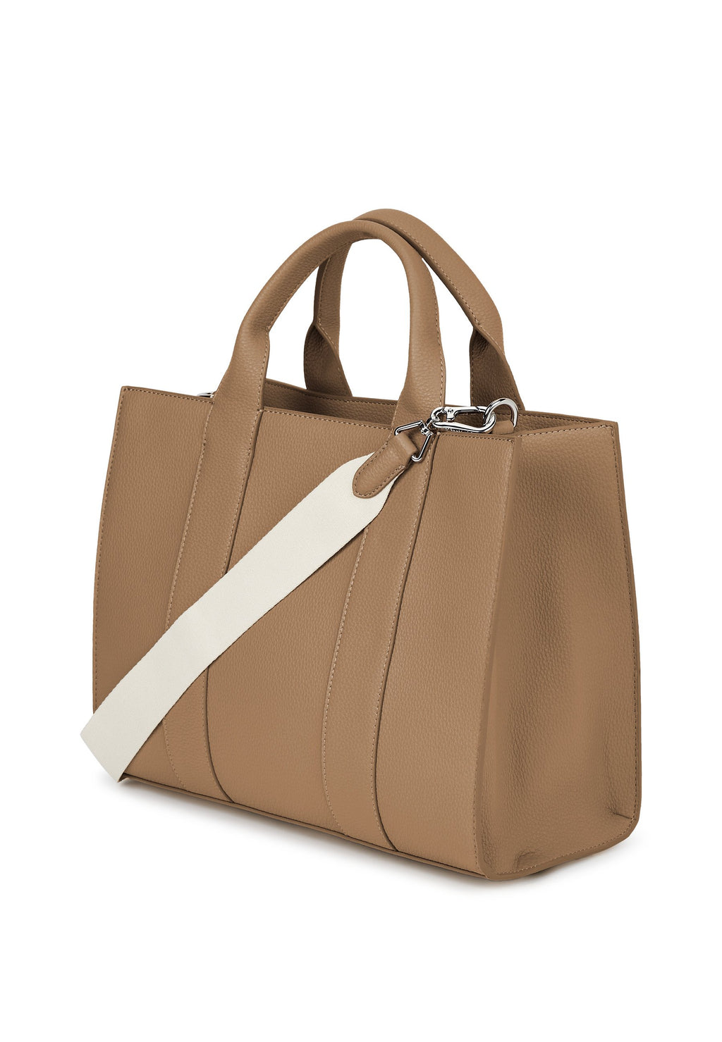 SAC CABAS CARRÉ - Sac à main - nougat