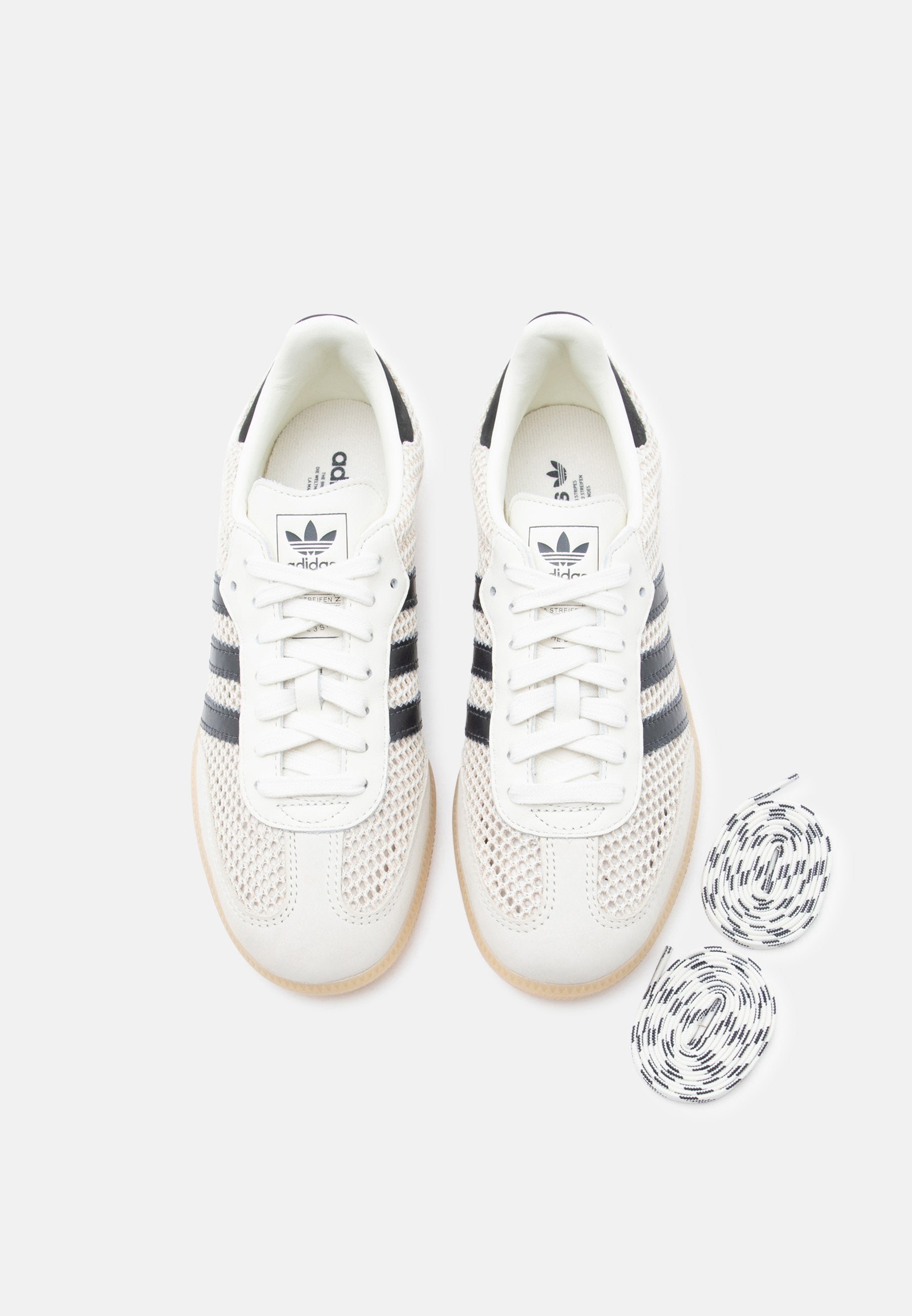 SAMBA OG - Trainers - off white/carbon/gold-coloured metallic