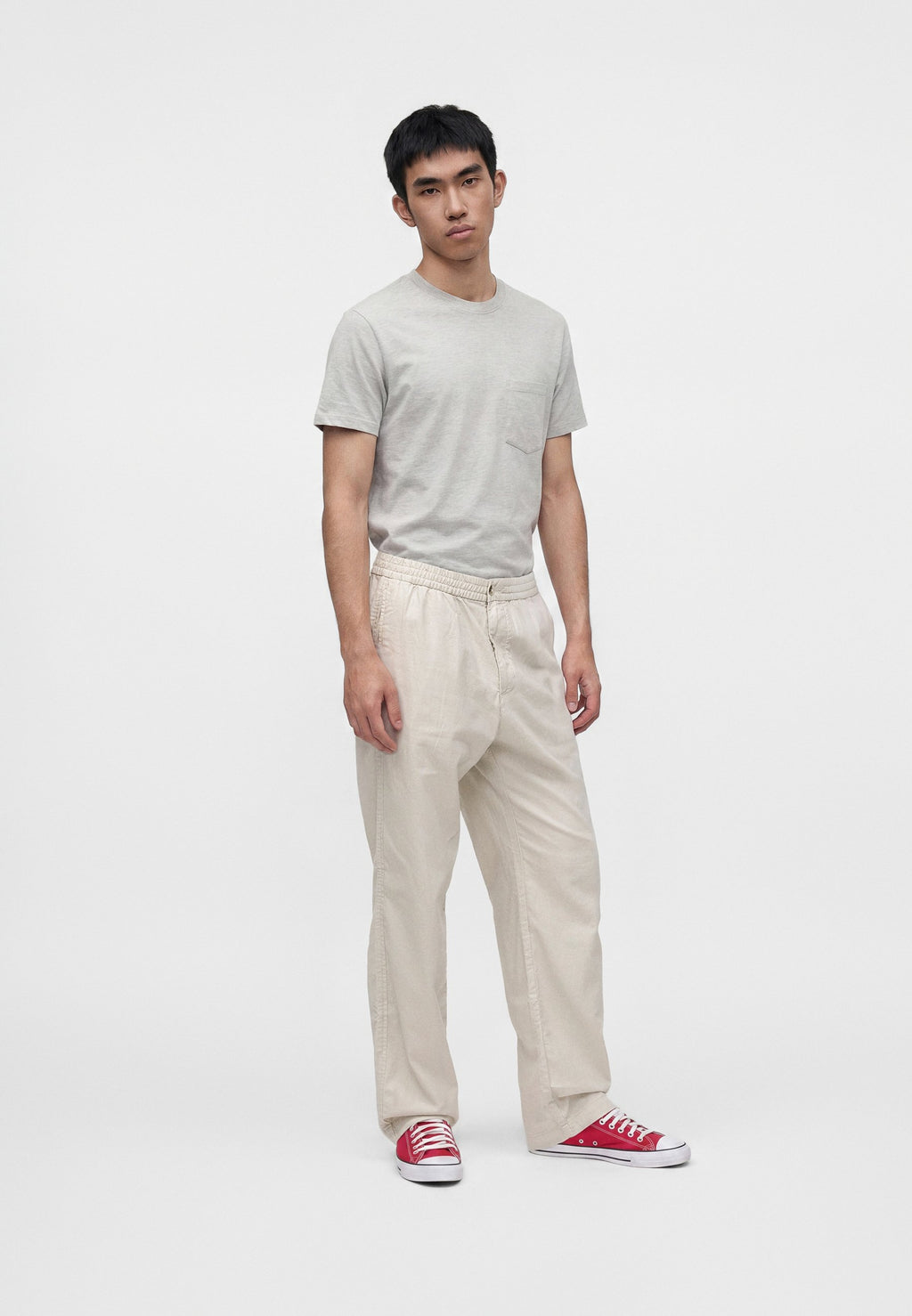 RELAXED - Trousers - regular grey