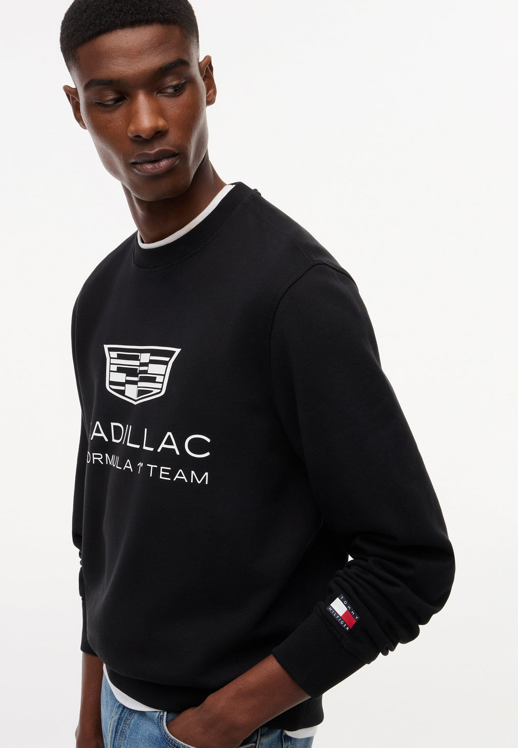 TH X CADILLAC FORMULA 1 TEAM LOGO CREWNECK UNISEX - Sweat-shirt - black