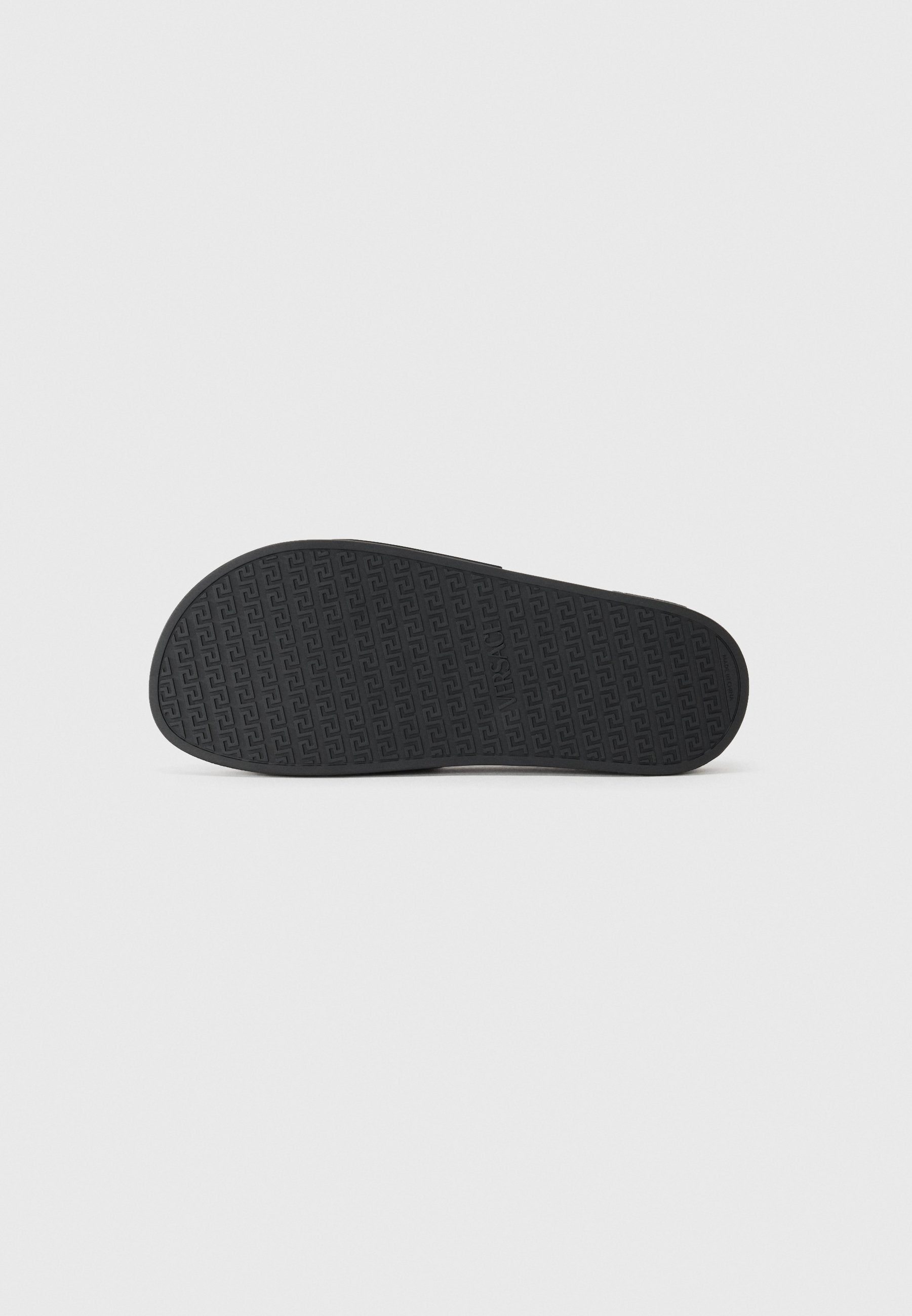 SLIDES - Mules - black/gold-coloured