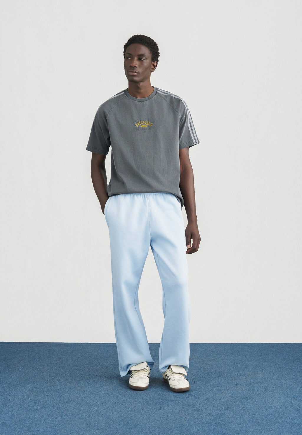 تي شيرت RINGER TEE - رمادي ستة