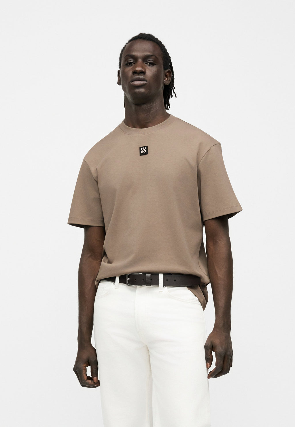DALILE - Basic T-shirt - pastel brown