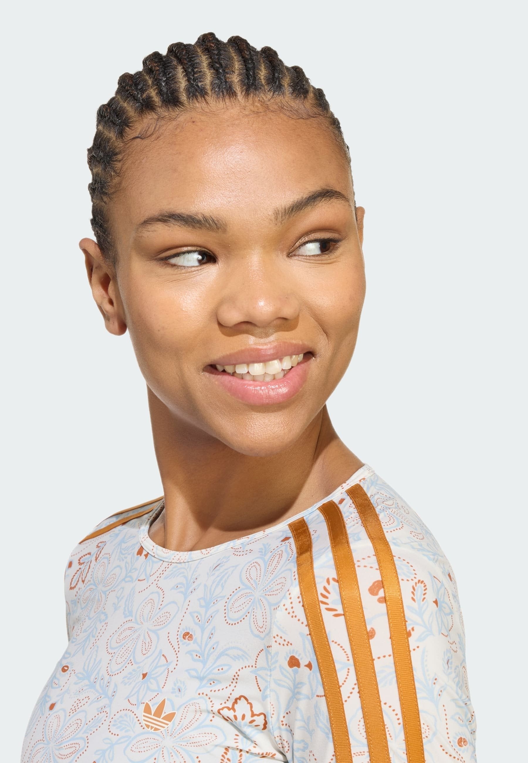 TOP À MANCHES LONGUES SUMMER GLOW MESH GRAPHICS - Haut à manches longues - blanc cassé/orange rouille