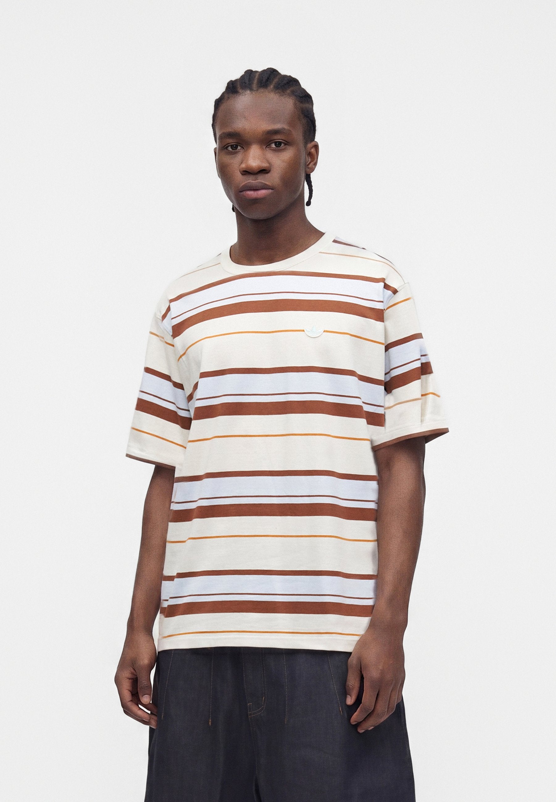 TEE-SHIRT RAYÉ UNISEXE - T-shirt imprimé - blanc cassé
