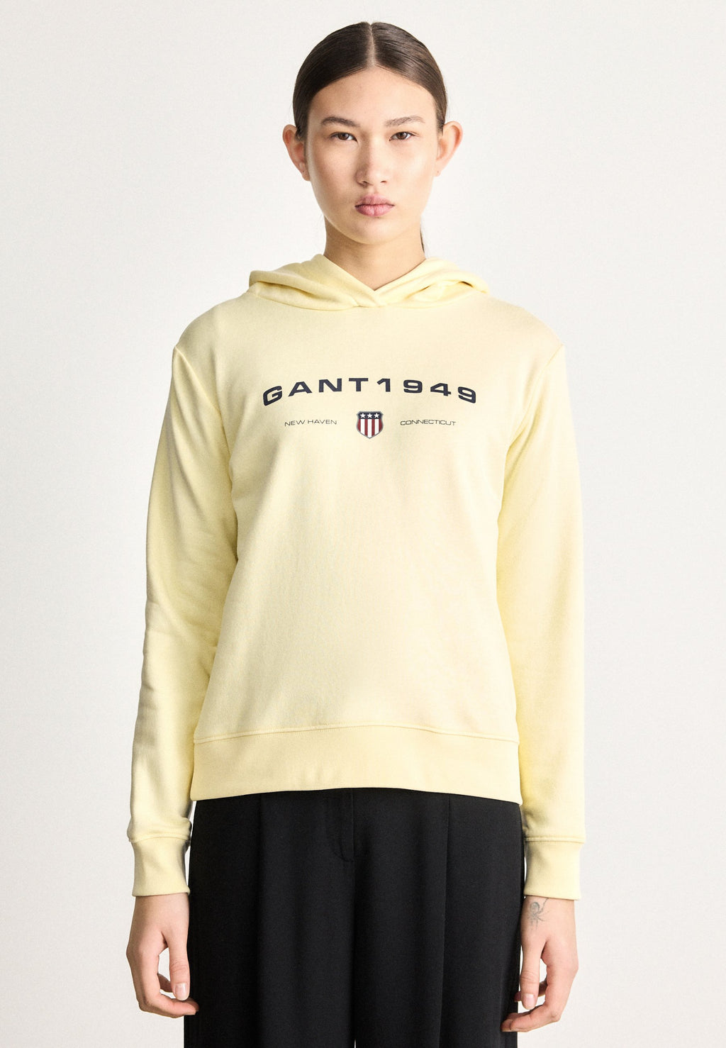 GRAPHIC HOODIE - Hoodie - vanilla yellow