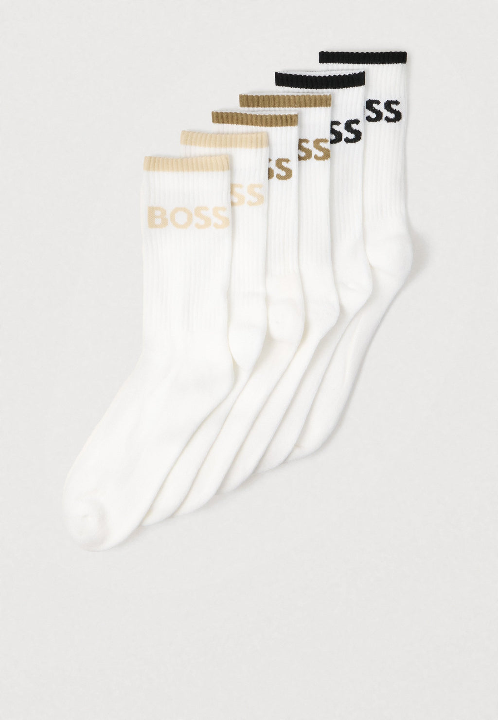 STRIPE 6 PACK - Socks - white