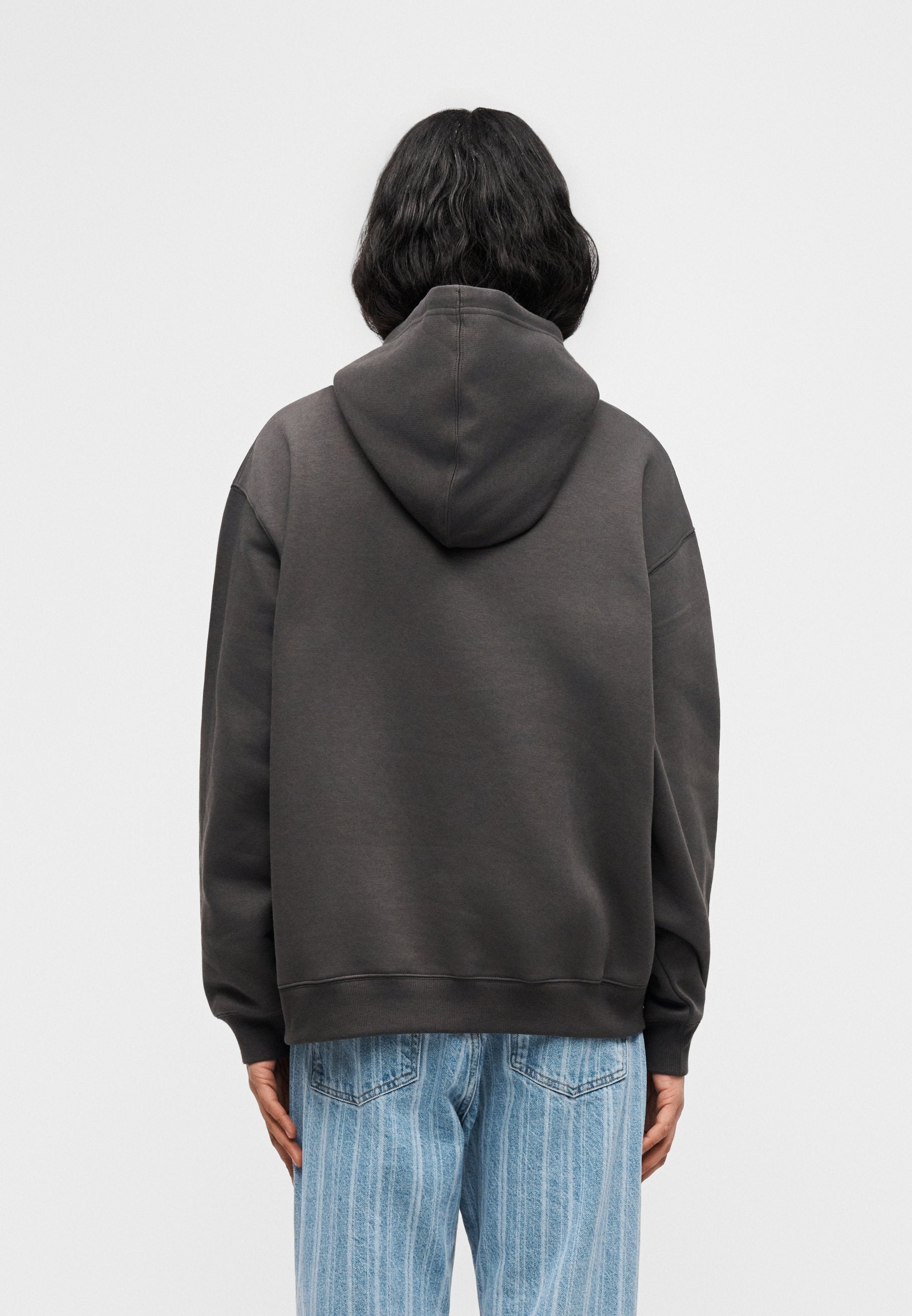 LINEAR HERITAGE HOODIE - Hoodie - faded black