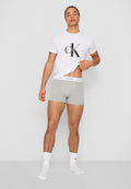 TRUNK 3 PACK COTTON STRETCH - Trunks - black/white/grey