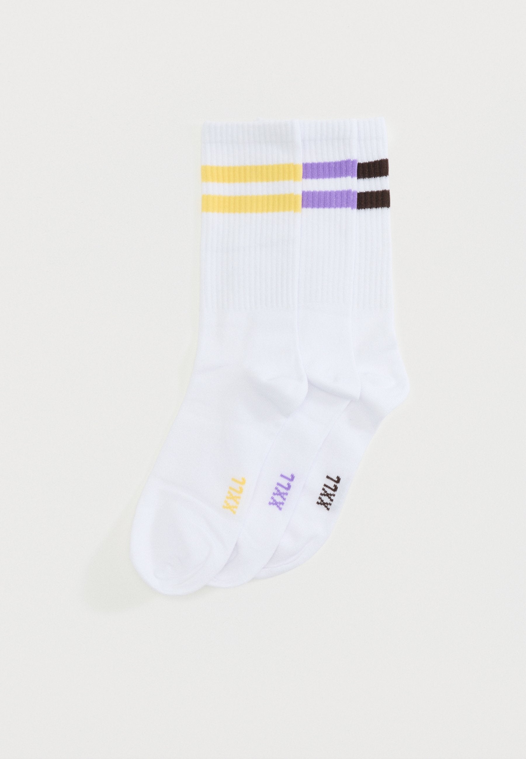 JXBASIC TENNIS SOCK 3 PACK - Socks - purple rose/seal brown/sunlight