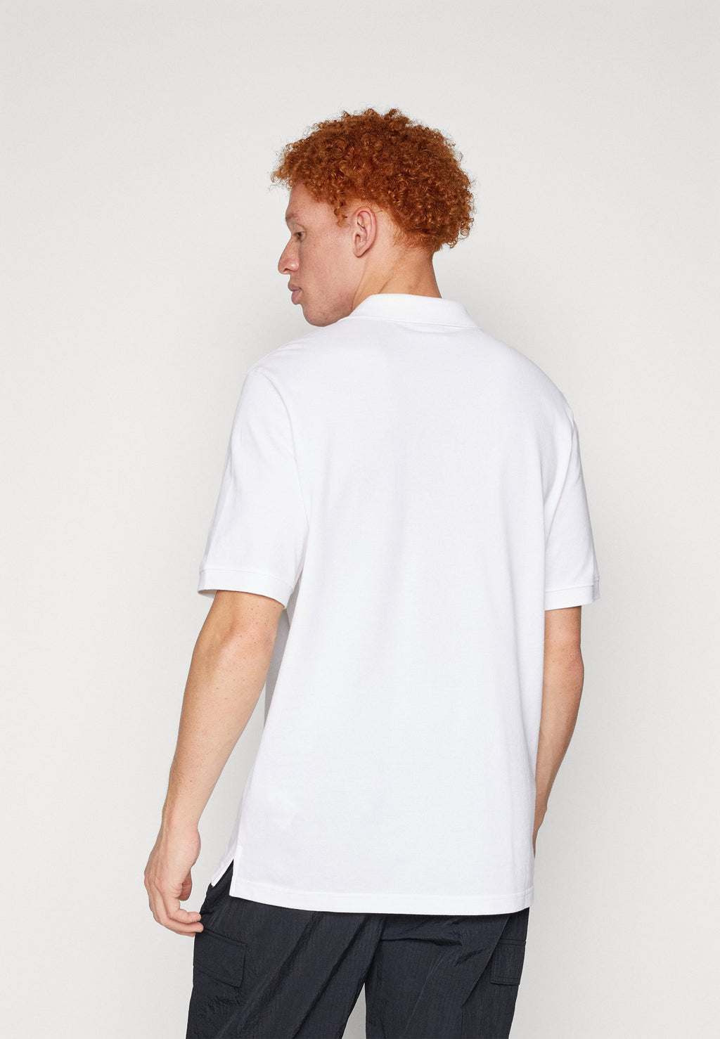 Polo shirt - white/black