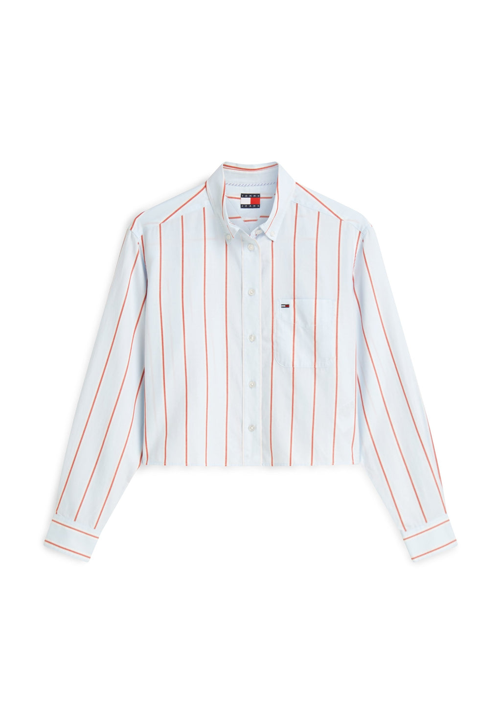 CROP SHIRT - Button-down blouse - kingly blue