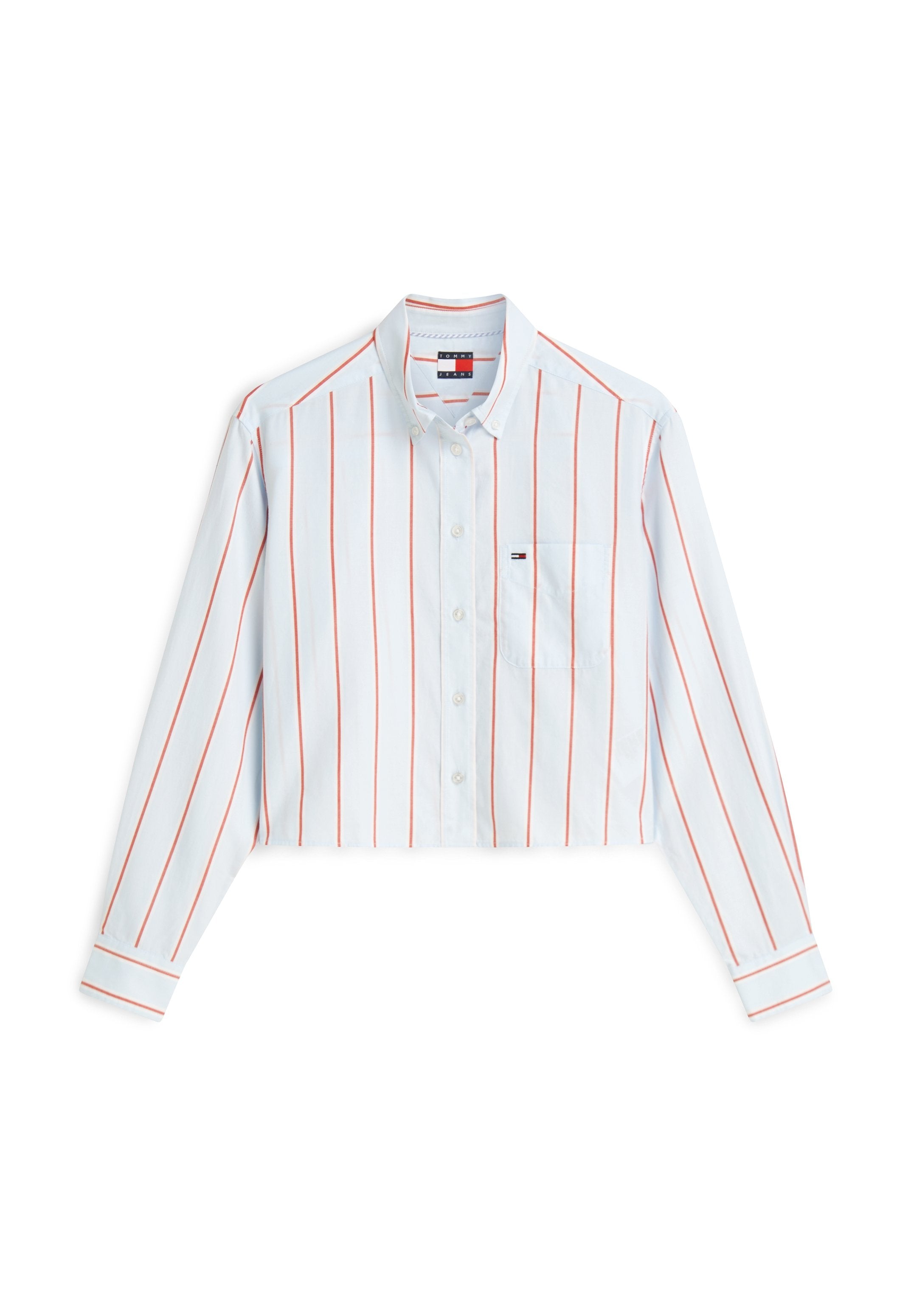 CROP SHIRT - Button-down blouse - kingly blue