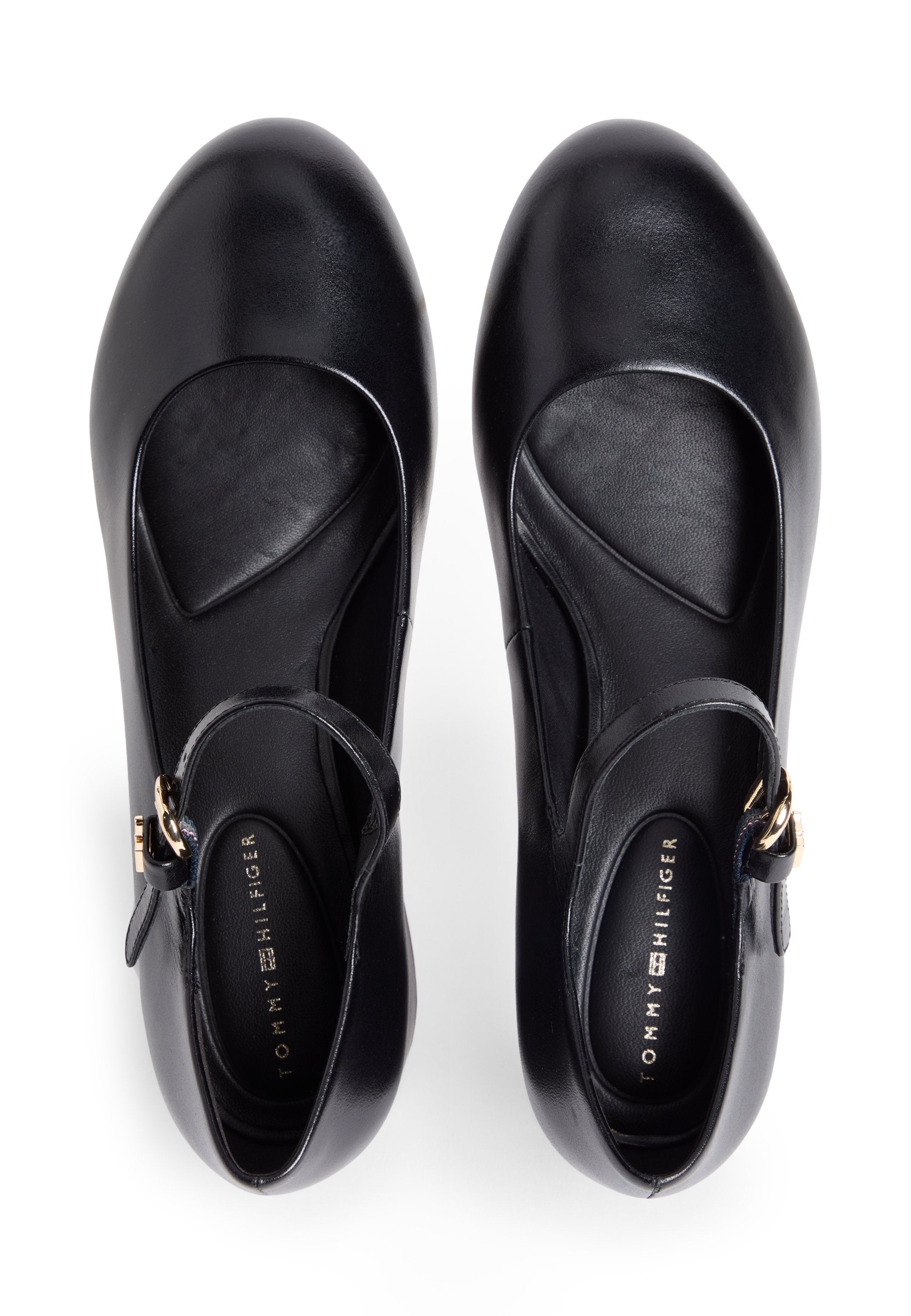 LEATHER MARY JANE BLOCK HEELS - Classic heels - black