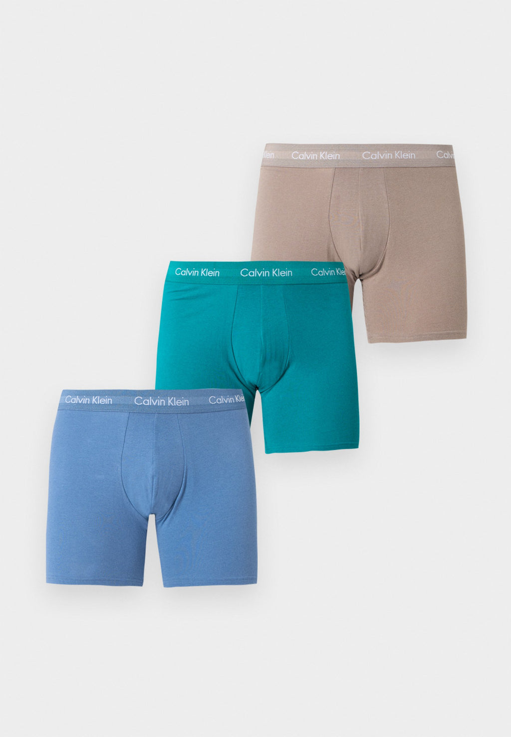 LOT DE 3 - Caleçons boxeurs - bois flotté/bleu clair/fanfare