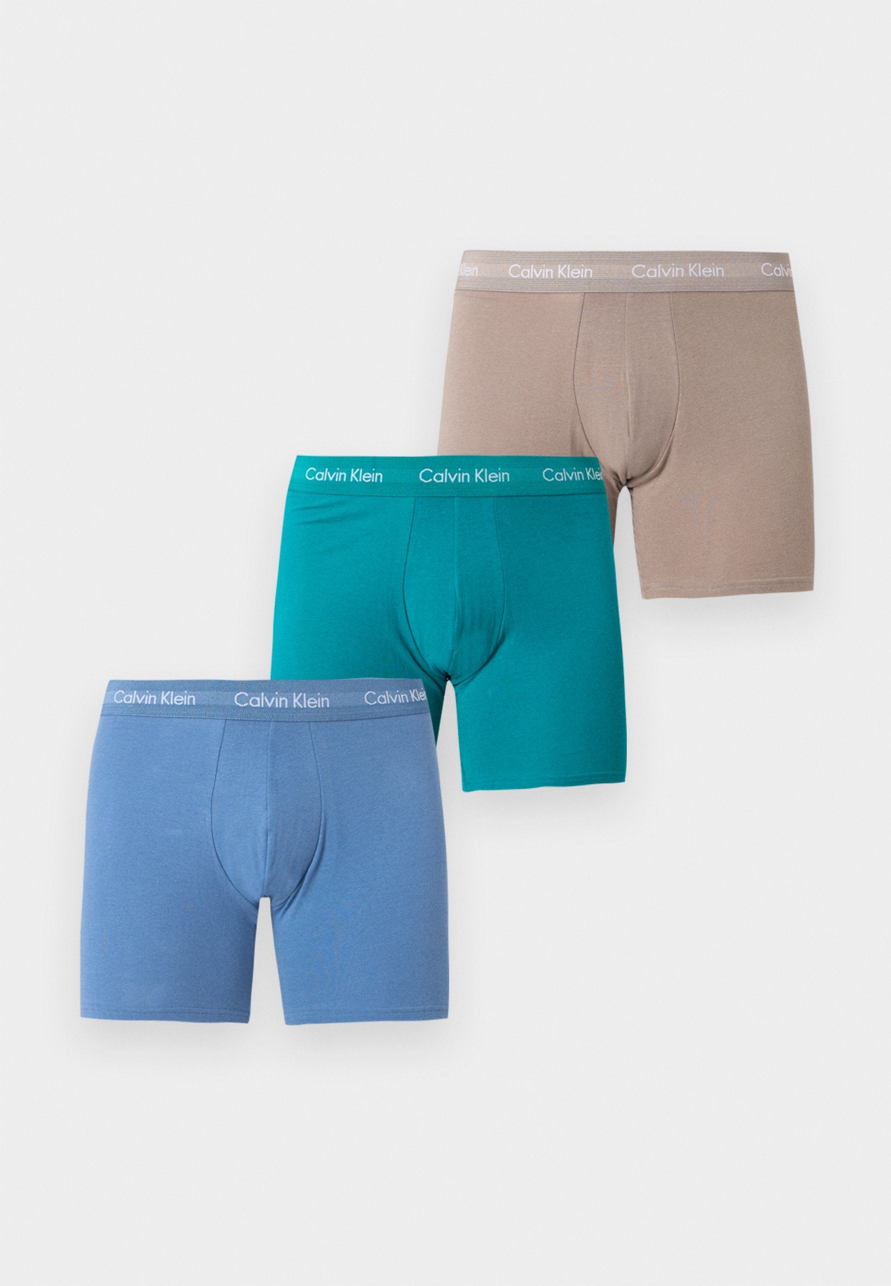 LOT DE 3 - Caleçons boxeurs - bois flotté/bleu clair/fanfare