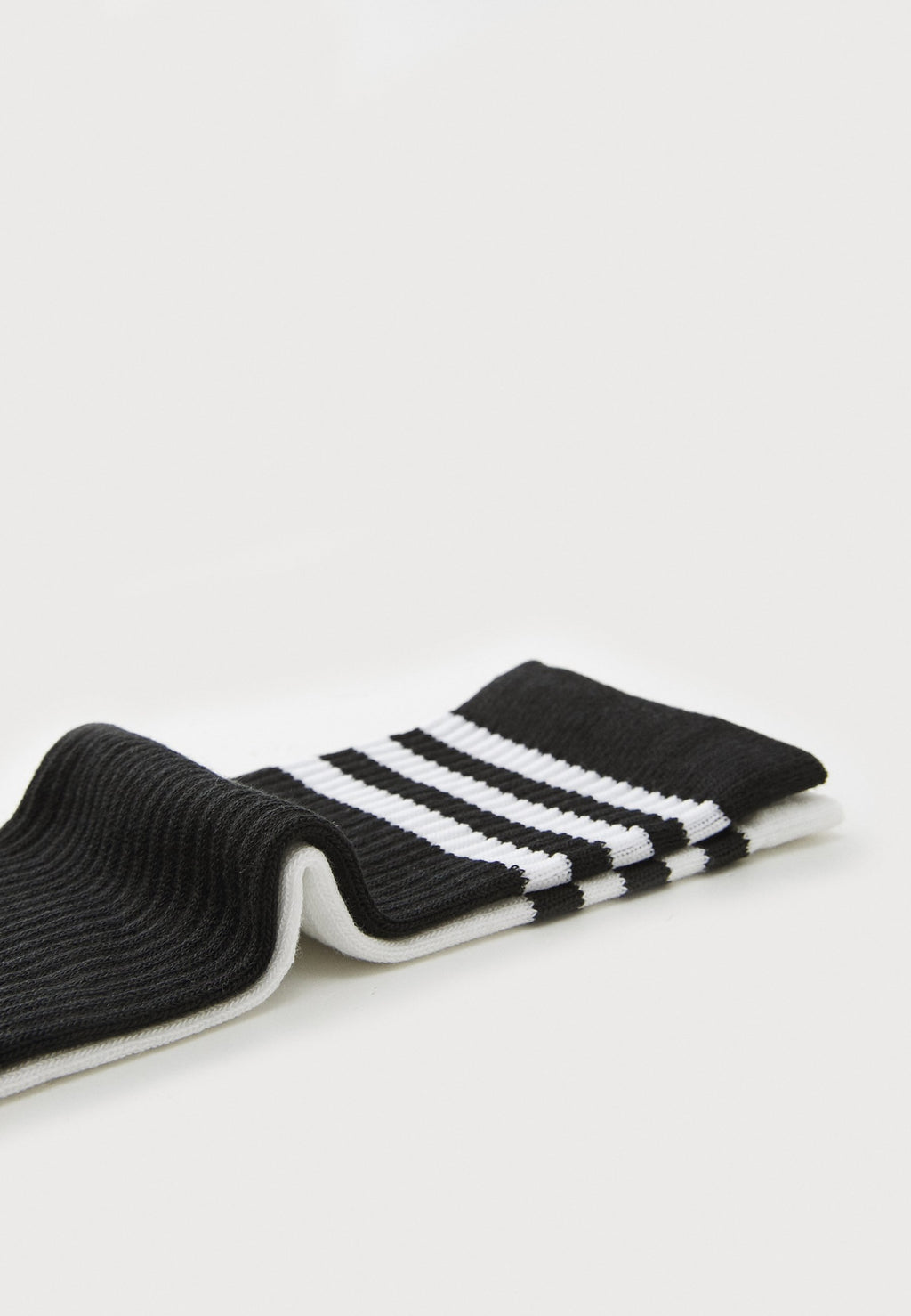 2 PACK - Knee high socks - white/black