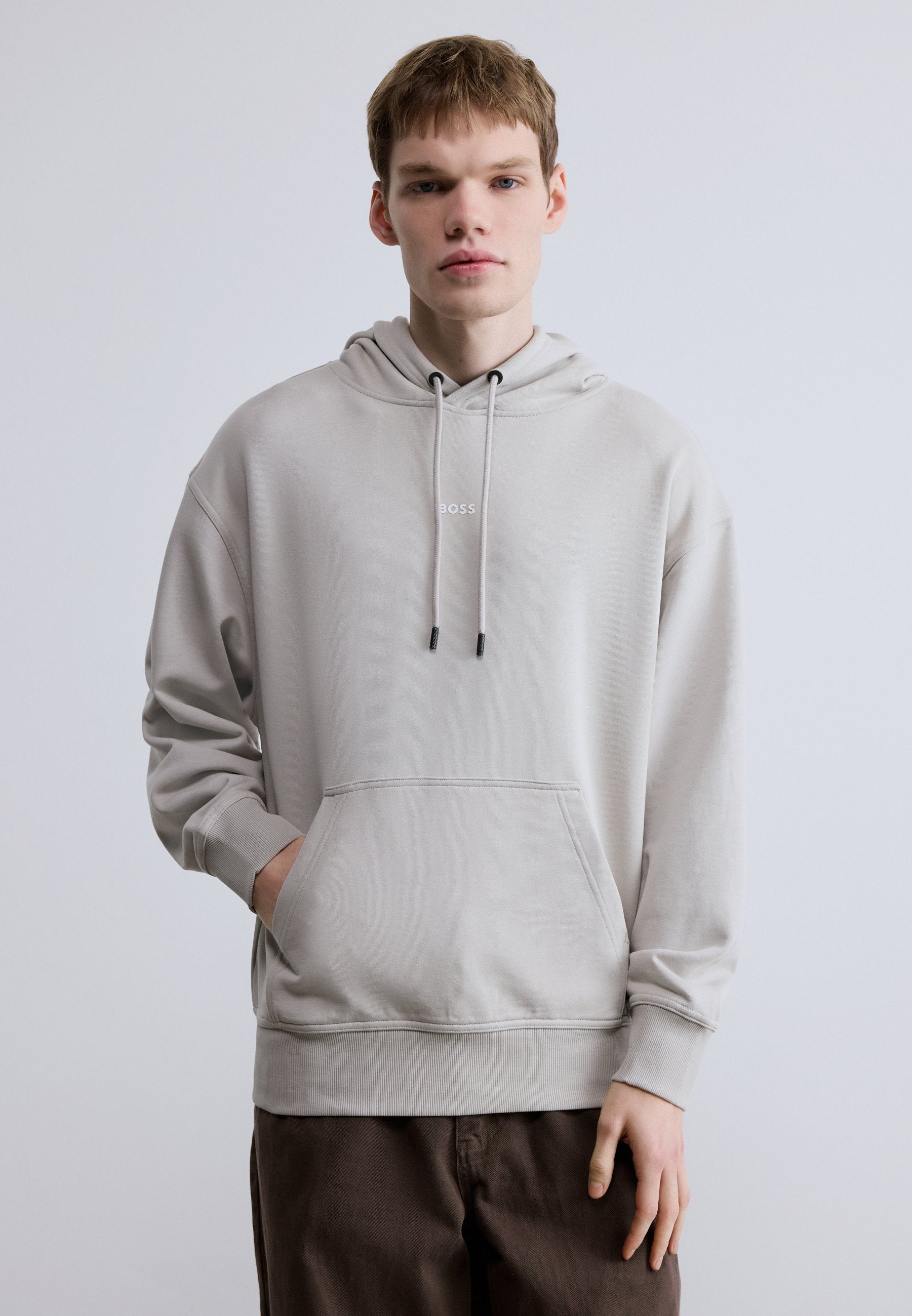 Hoodie - open grey