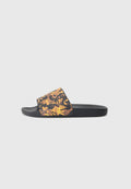 Pool slides - black/gold-coloured