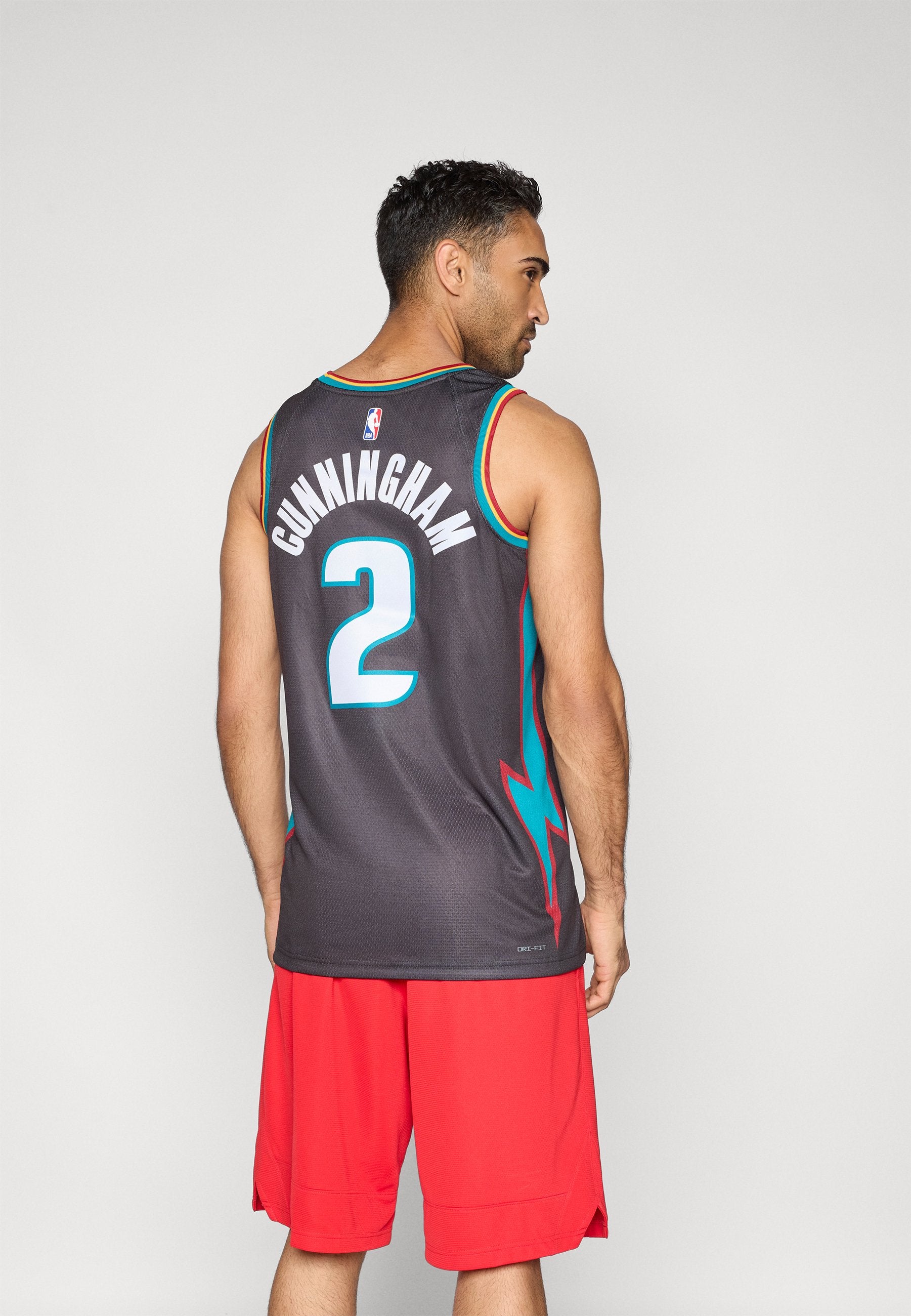 DETROIT PISTONS CADE CUNNINGHAM SWINGMAN JERSEY CITY EDITION 25 - NBA jersey - oil grey