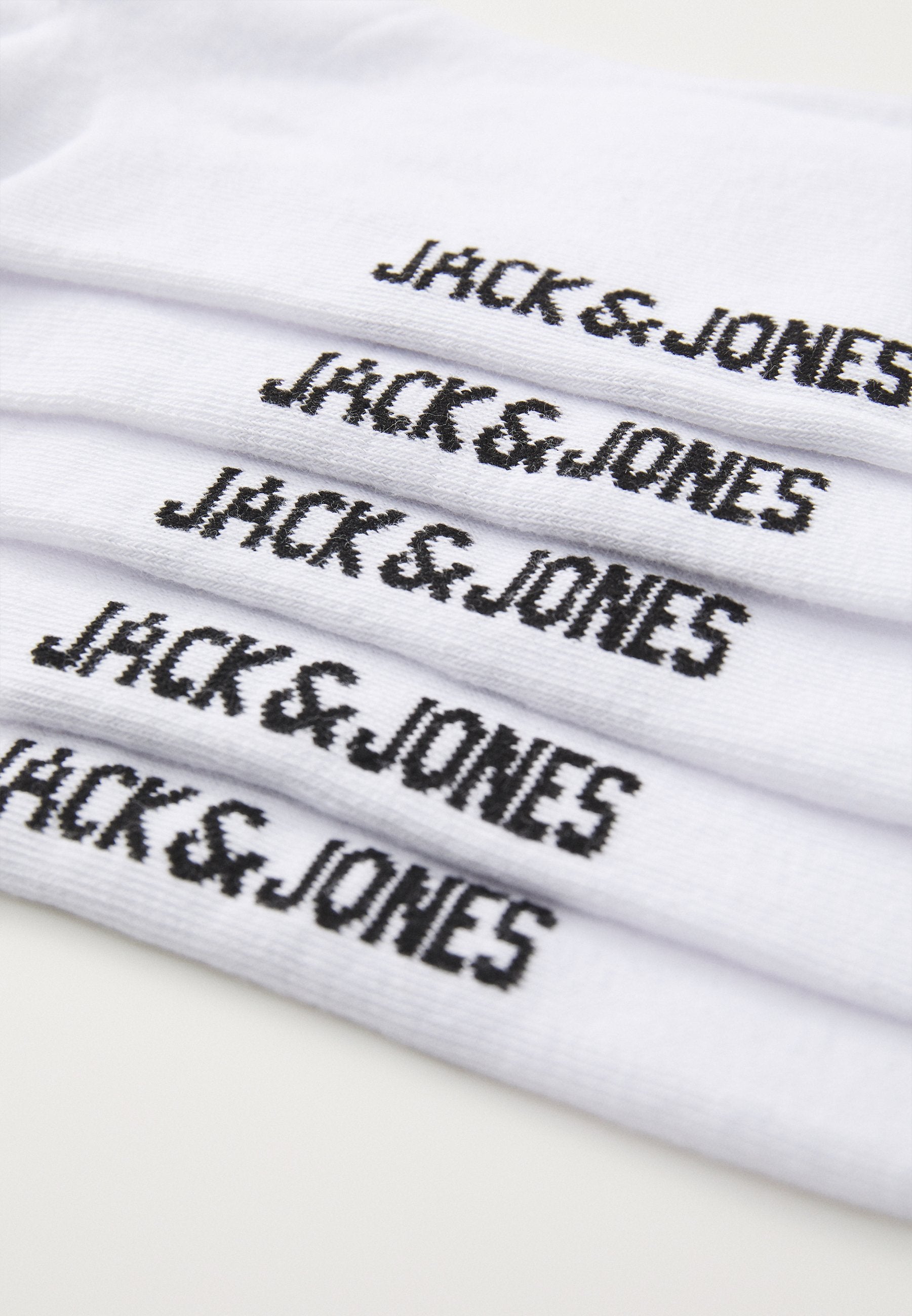 JACBASIC LOGO TENNIS SOCK 5 PACK - Socks - white
