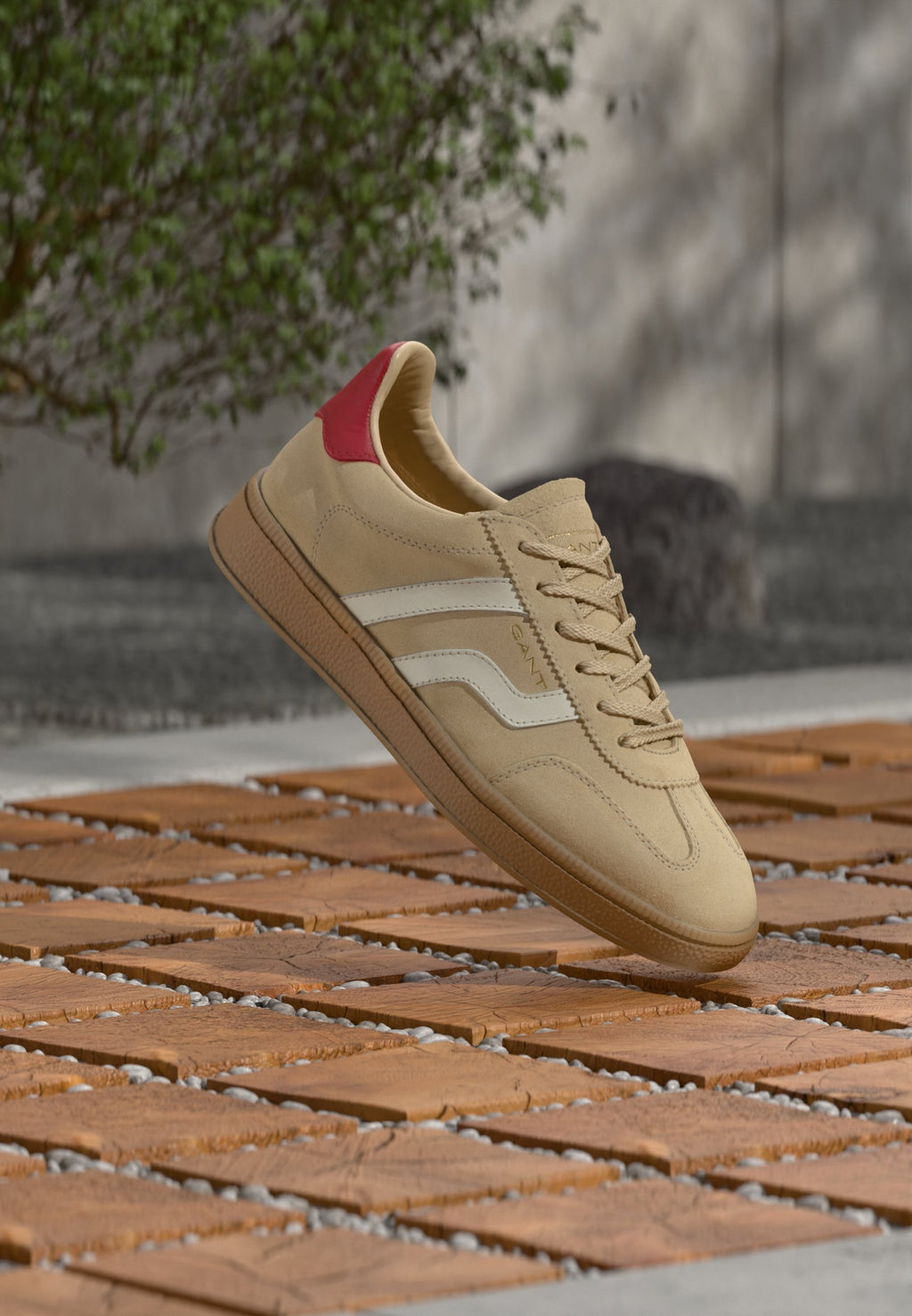 CUZIMA - Trainers - beige/red