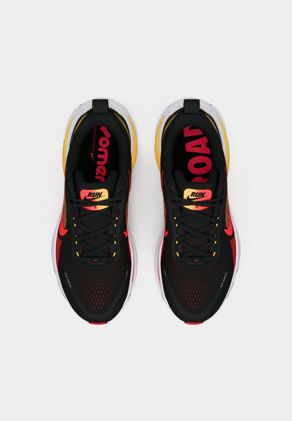 VOMERO UNISEX - Road running shoes - black/bright crimson/light crimson/topaz gold-coloured/white/team red