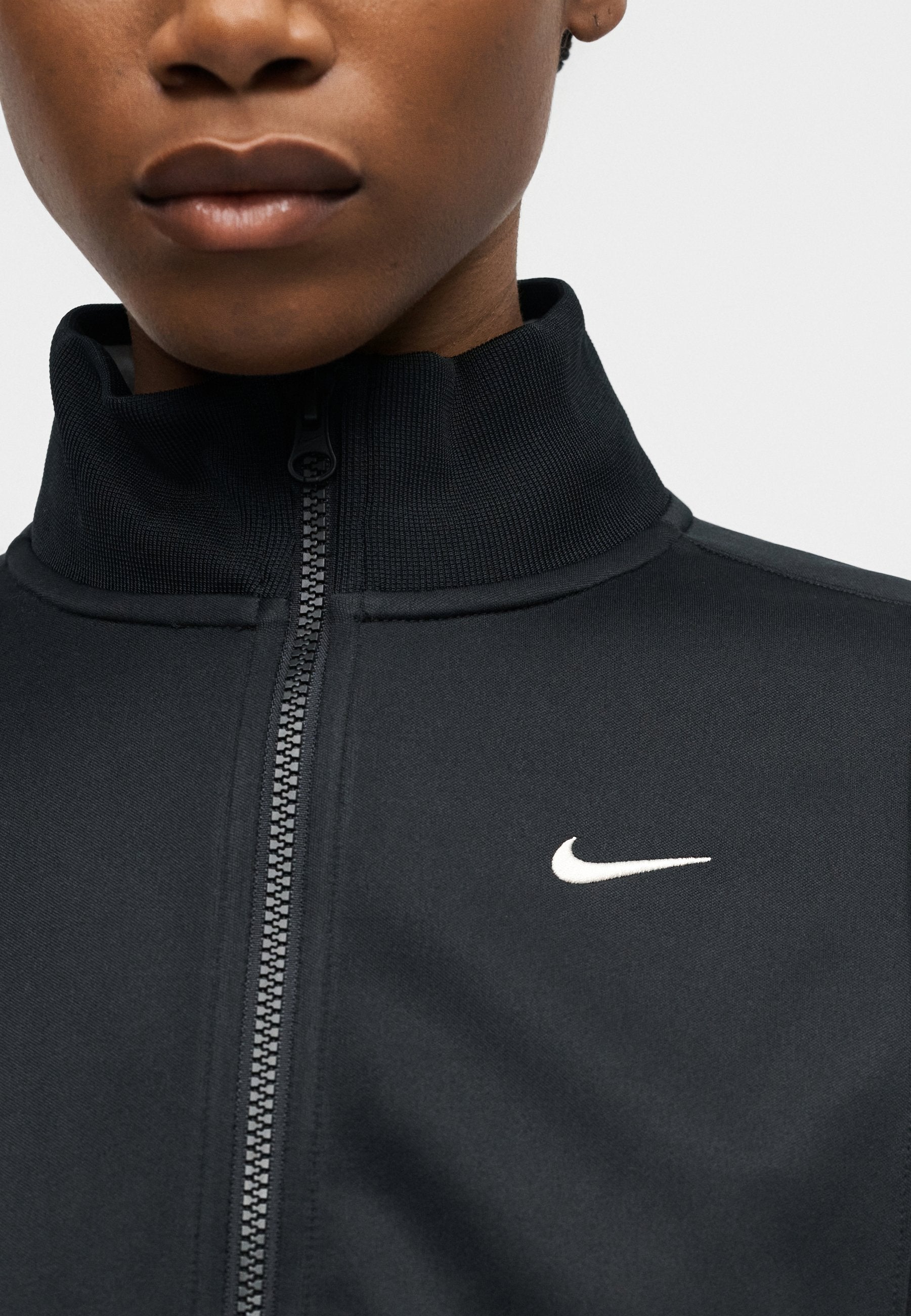 Zip-up sweatshirt - black/chalk