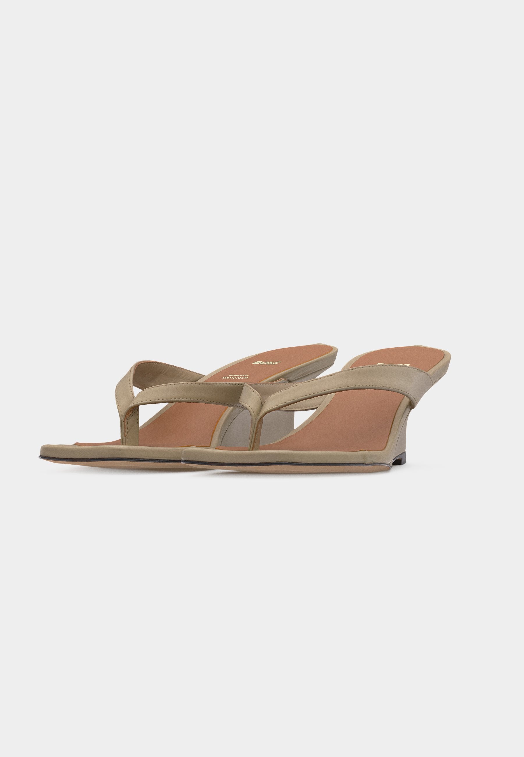 CHARLIZE - T-bar sandals - light beige