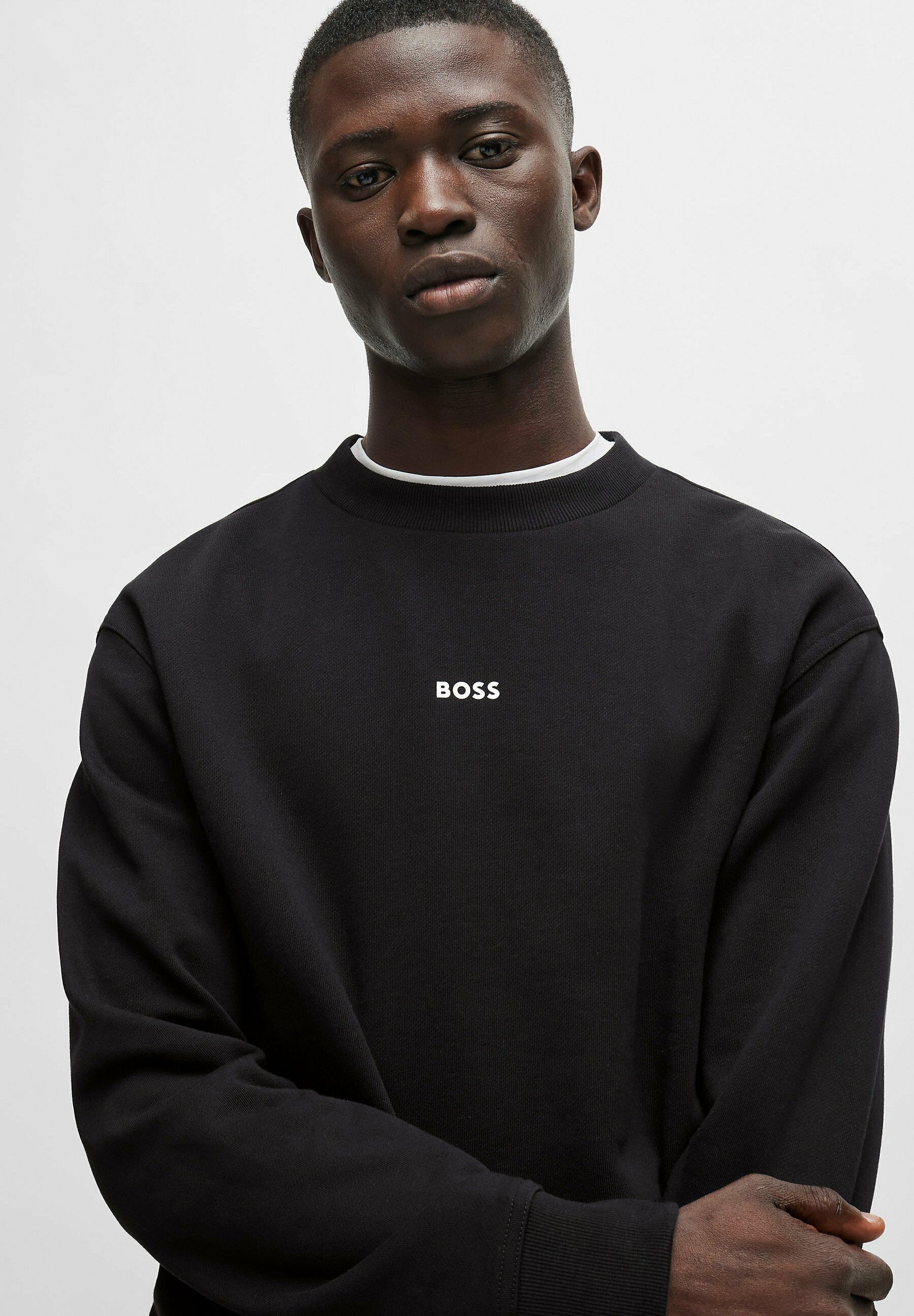WES MALL CREW - Sweatshirt - black