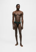 HIP BRIEF 3 PACK - Briefs - black/evergreen/yellow
