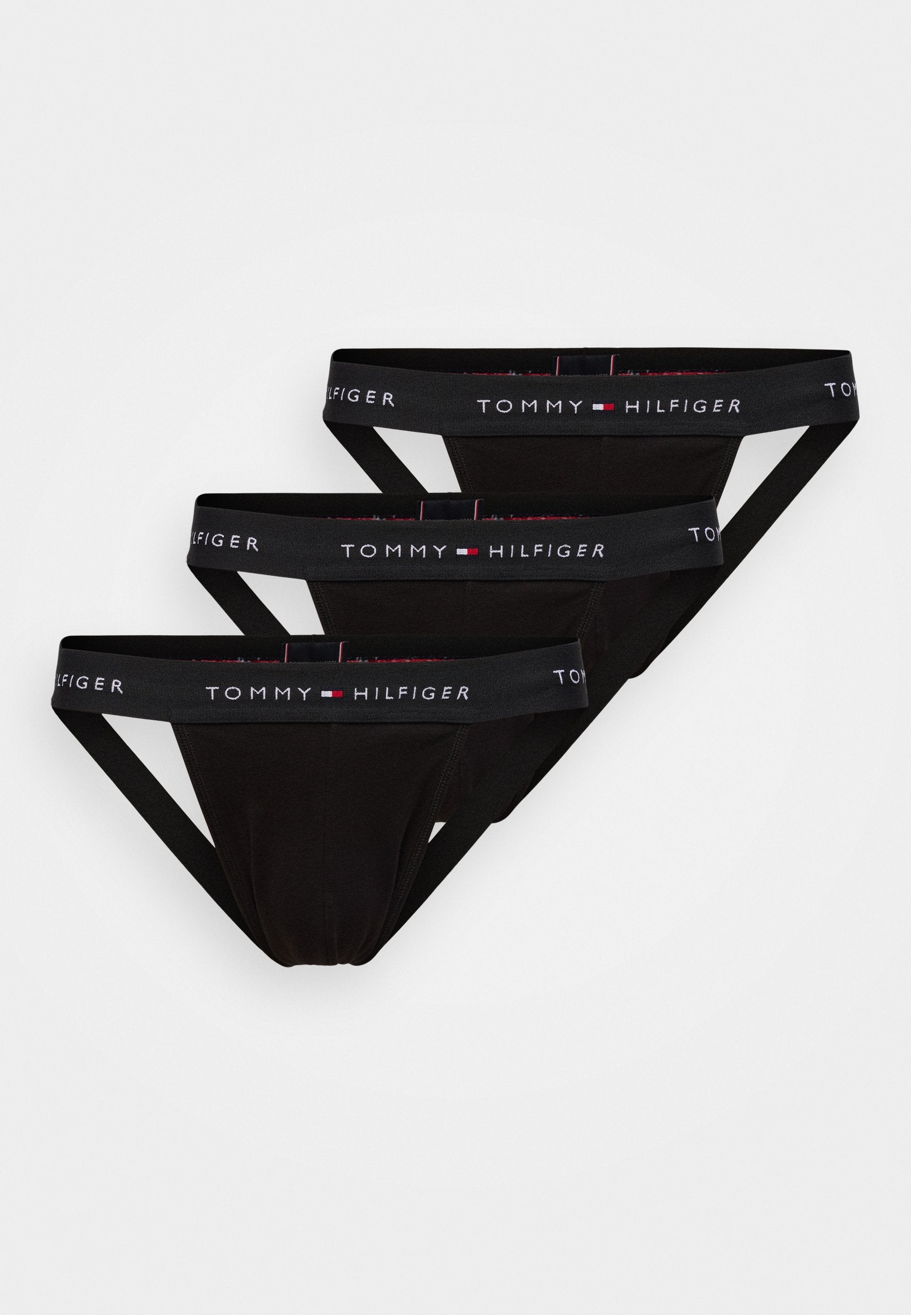 3-PACK SIGNATURE LOGO WAISTBAND JOCKSTRAPS - Jockstrap - black