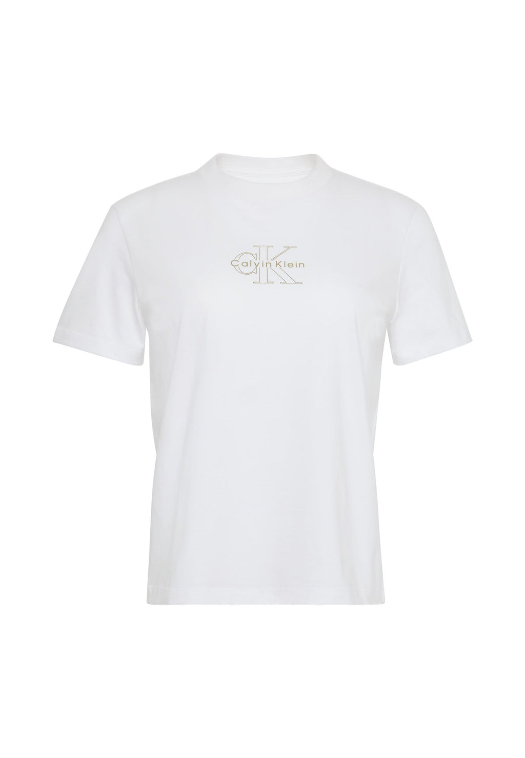 SS CLASSIC FOIL MONOLOGO TEE - Print T-shirt - brilliant white