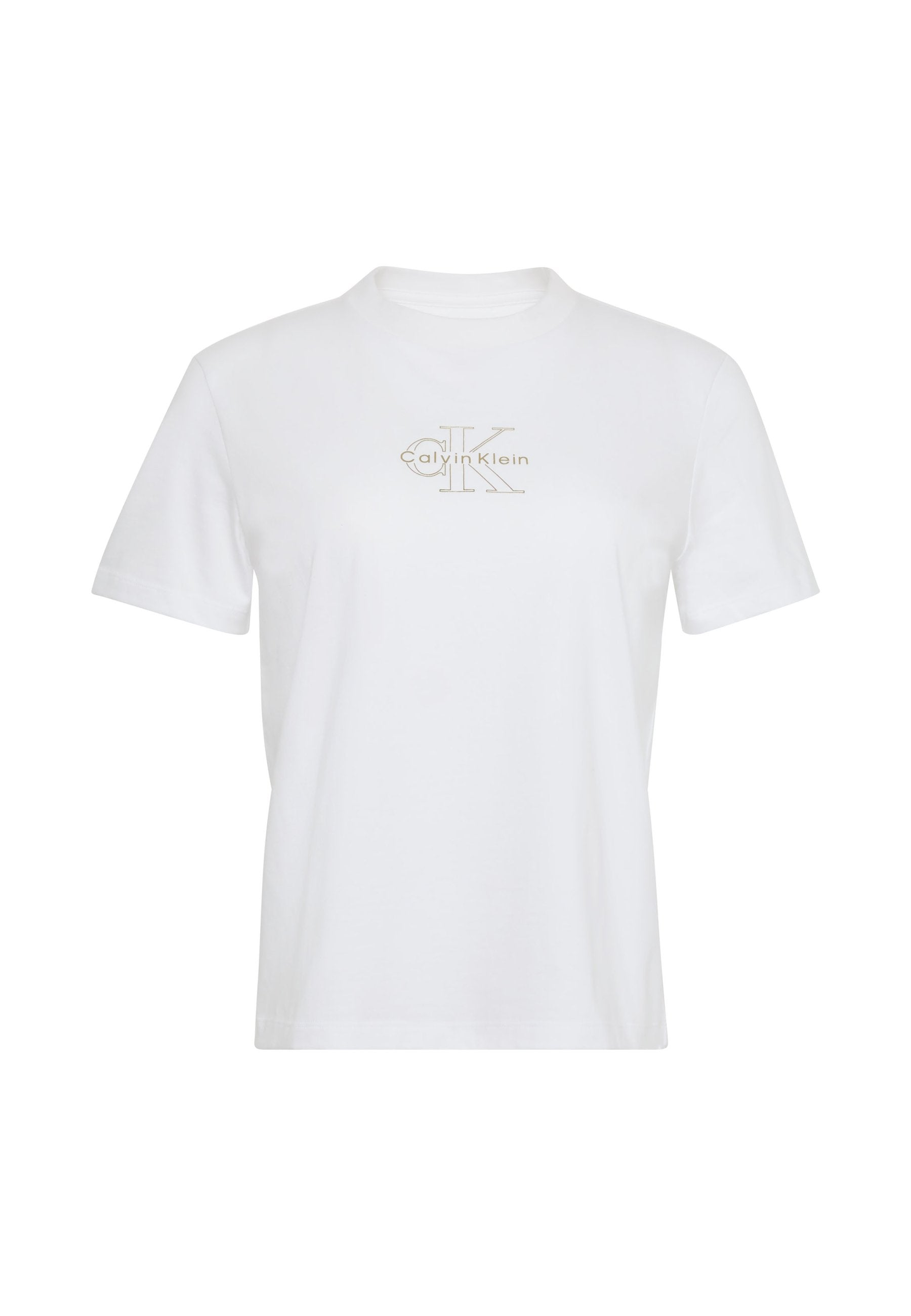 SS CLASSIC FOIL MONOLOGO TEE - Print T-shirt - brilliant white