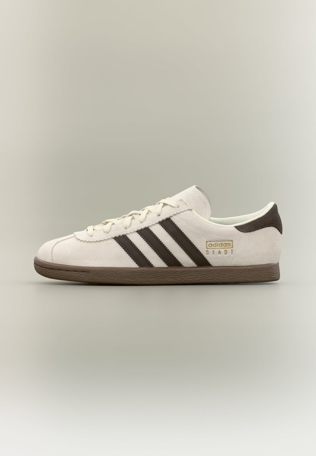 STADT UNISEX - Baskets basses - cloud white/dark brown