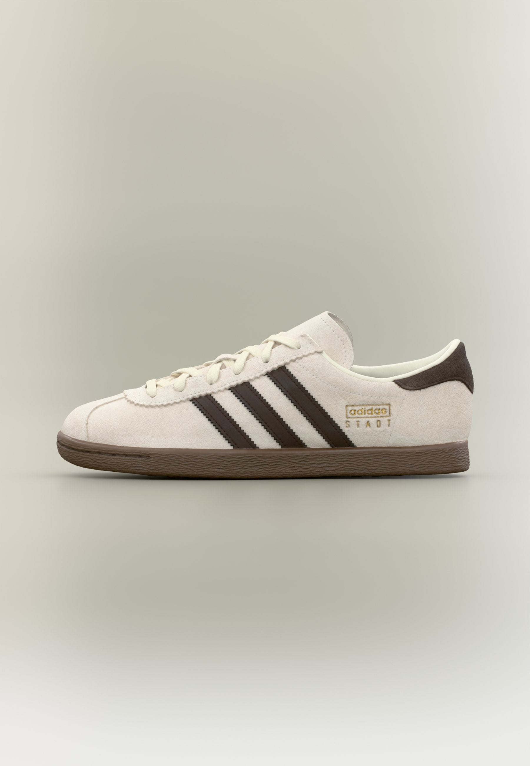 STADT UNISEX - Baskets basses - cloud white/dark brown