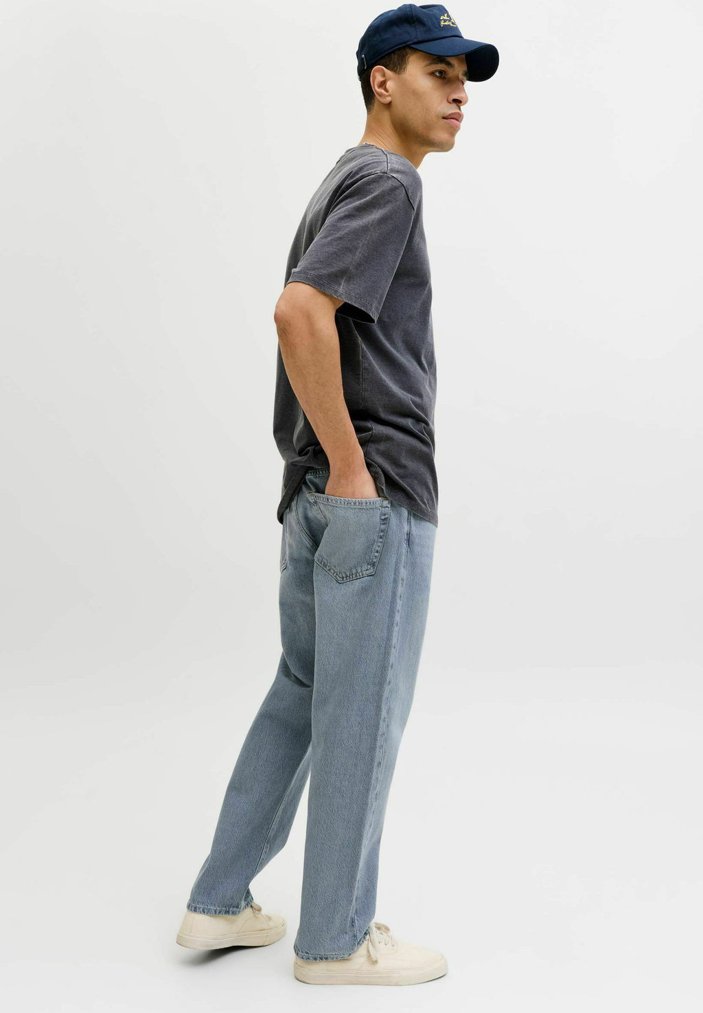 Relaxed Fit JJICHRIS JJCOOPER SBD 280 NOOS - Relaxed fit jeans - grey denim