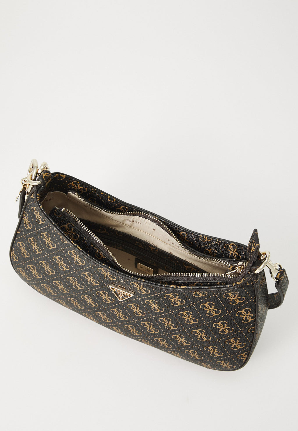 NOELLE II TOP ZIP SHOULDER BAG - Handbag - brown