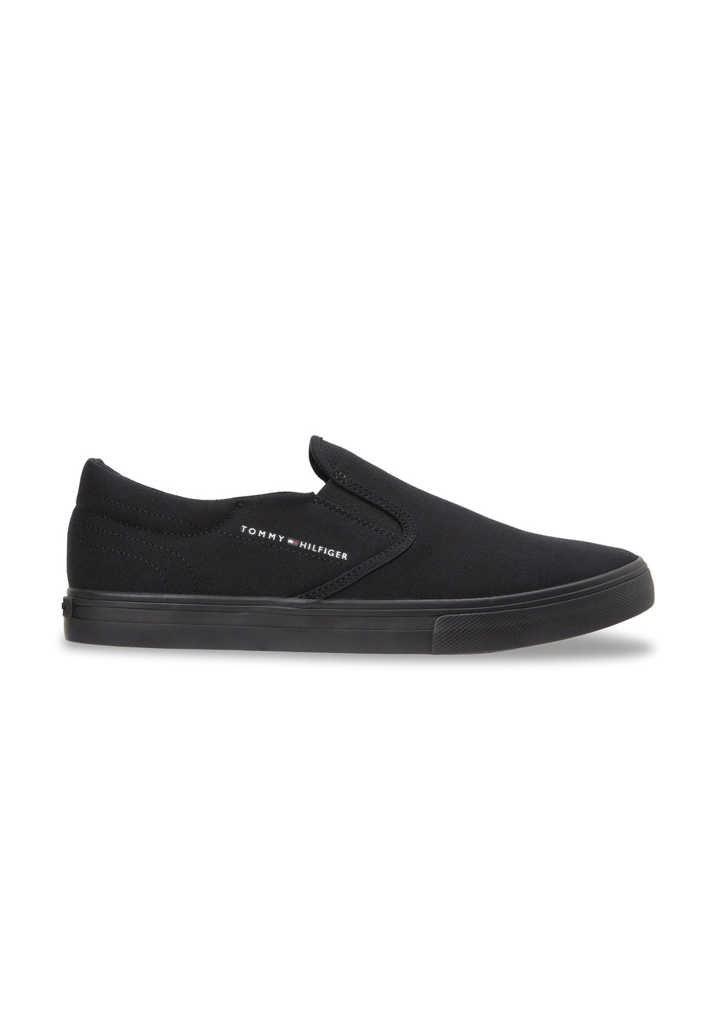 CANVAS SLIP-ON TRAINERS - Trainers - black