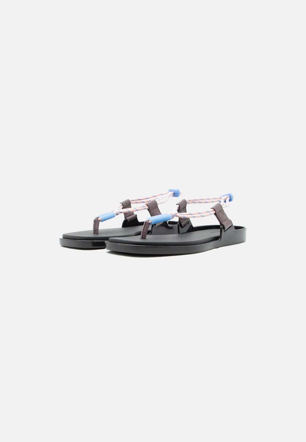 T-bar sandals - black/peppercorn/peach whip