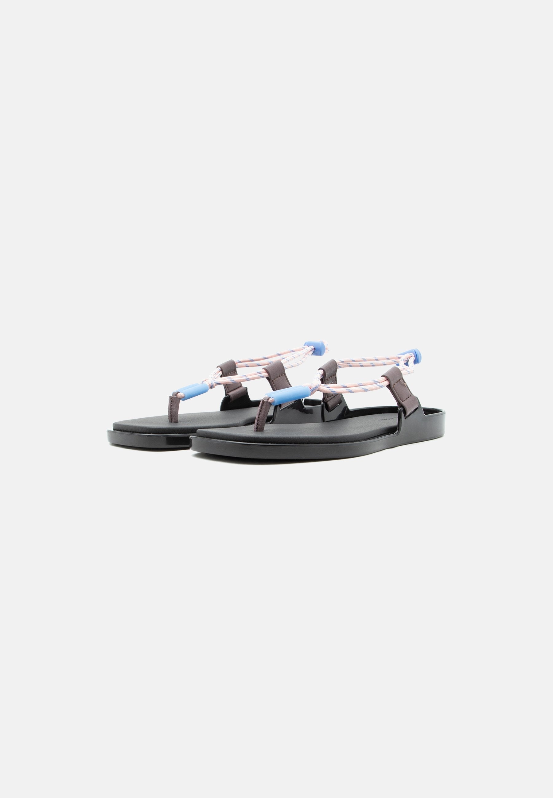 T-bar sandals - black/peppercorn/peach whip