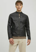 WHTANO  - Leather jacket - black