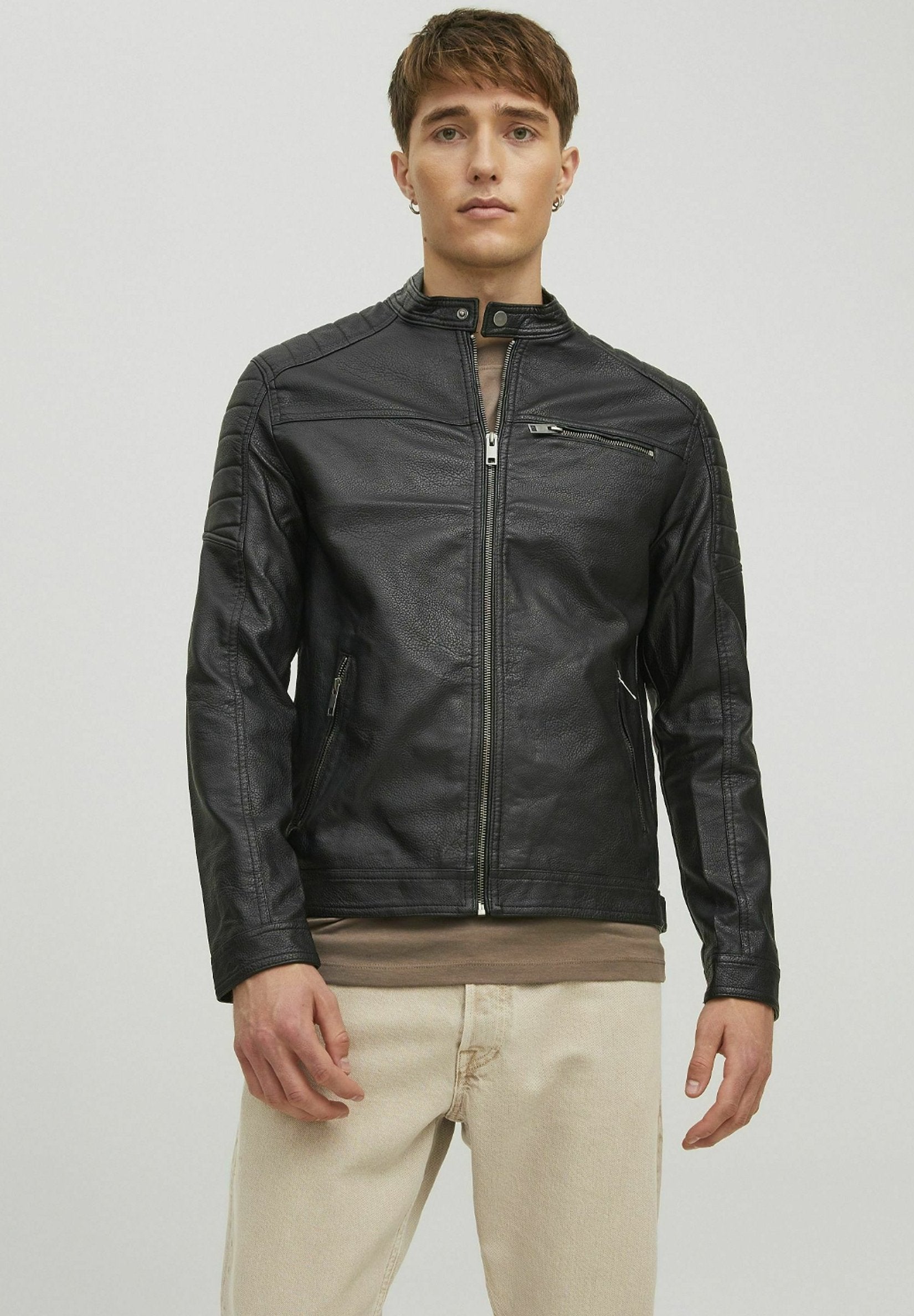 WHTANO  - Leather jacket - black