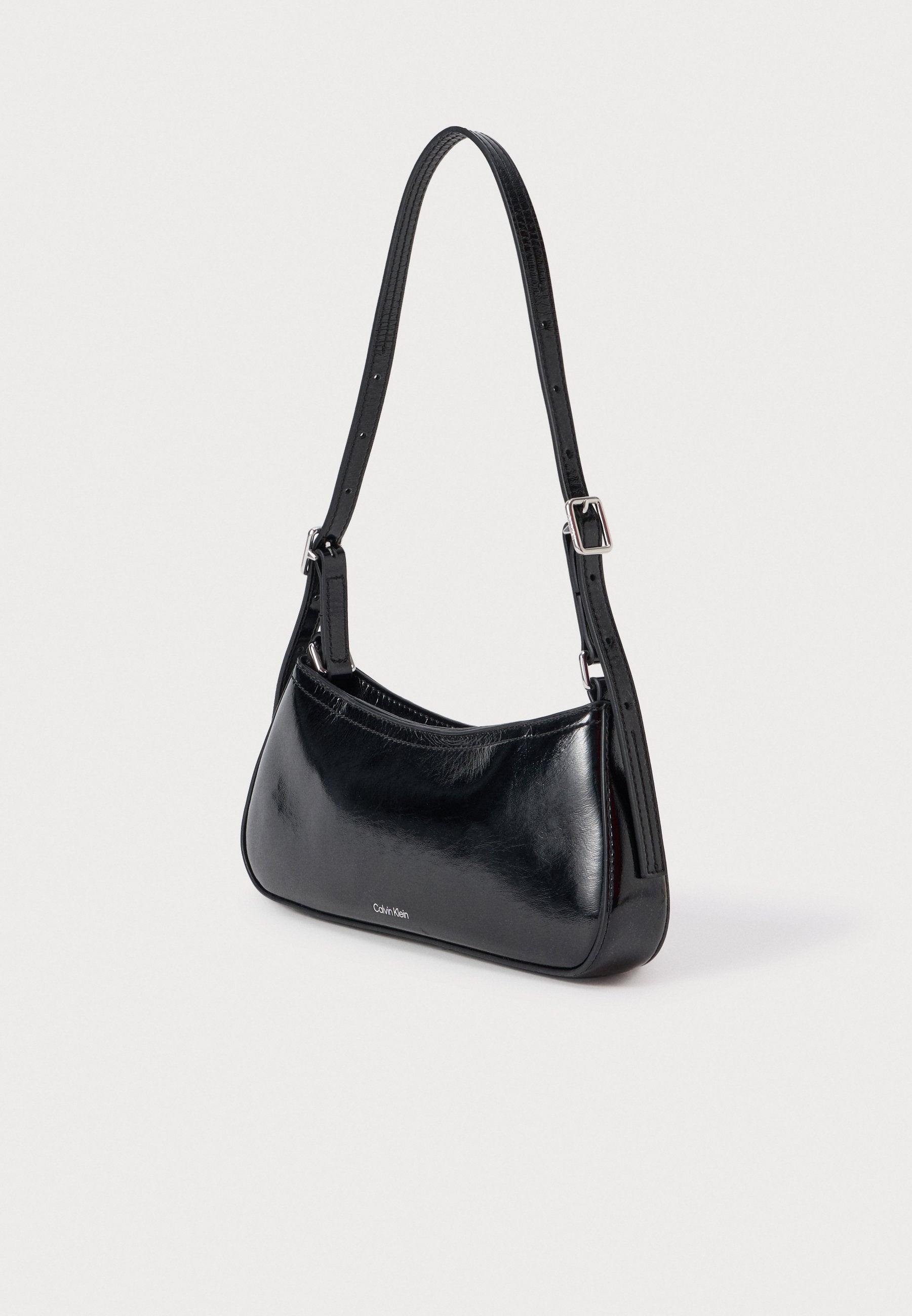 METALLIC SMALL SHOULDER BAG - Handbag - black