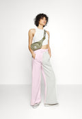 WIDE LEG  - Tracksuit bottoms - clear pink