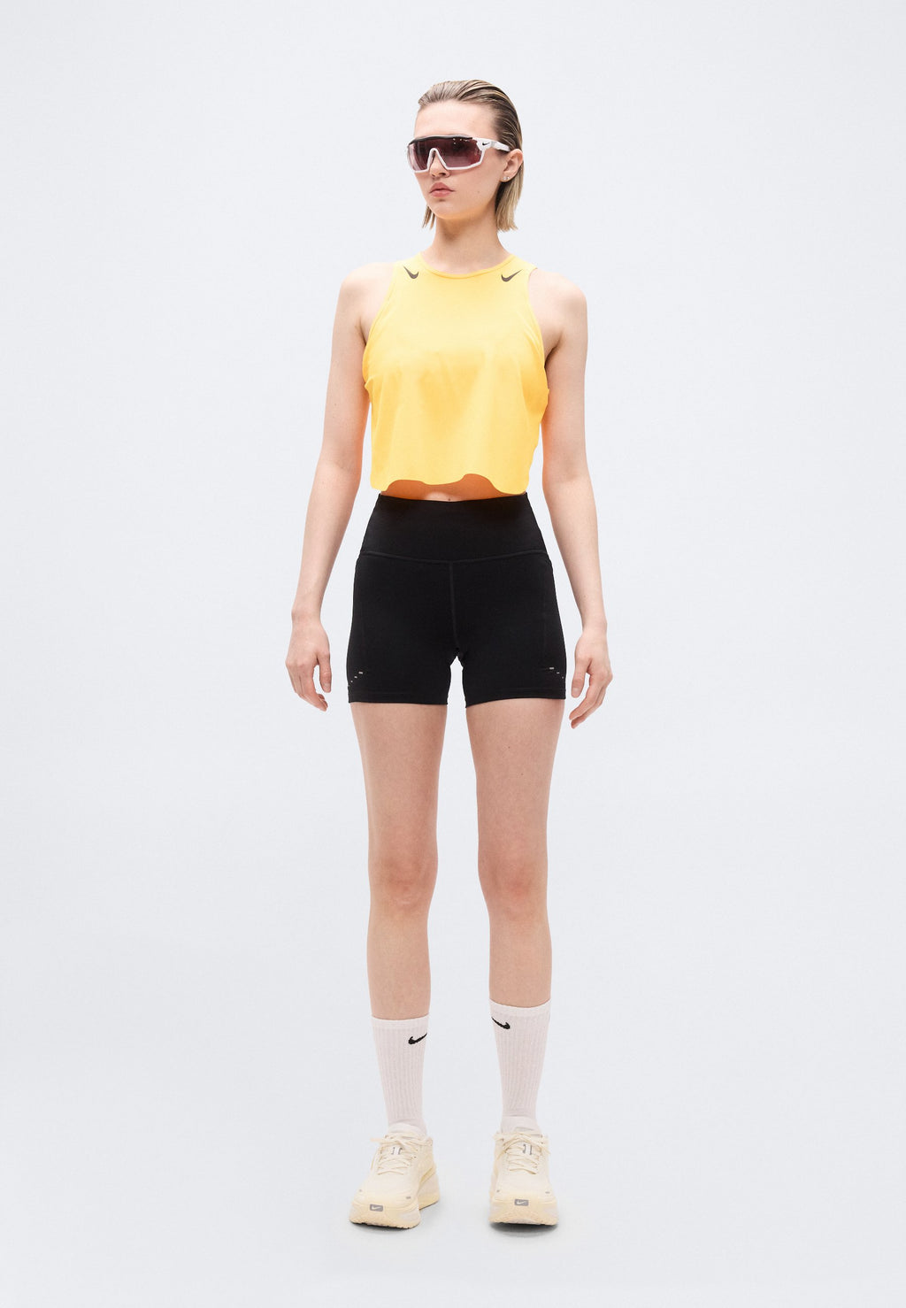 CROP TANK - Top - laser orange/ black