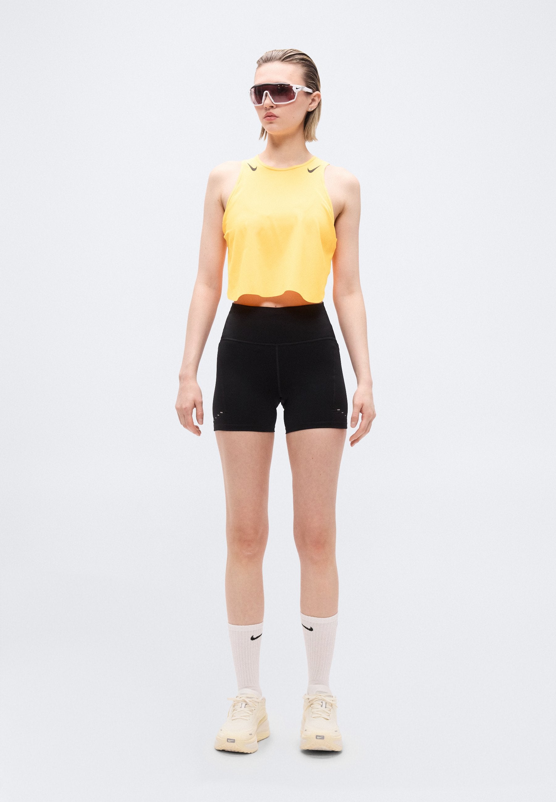 CROP TANK - Top - laser orange/ black