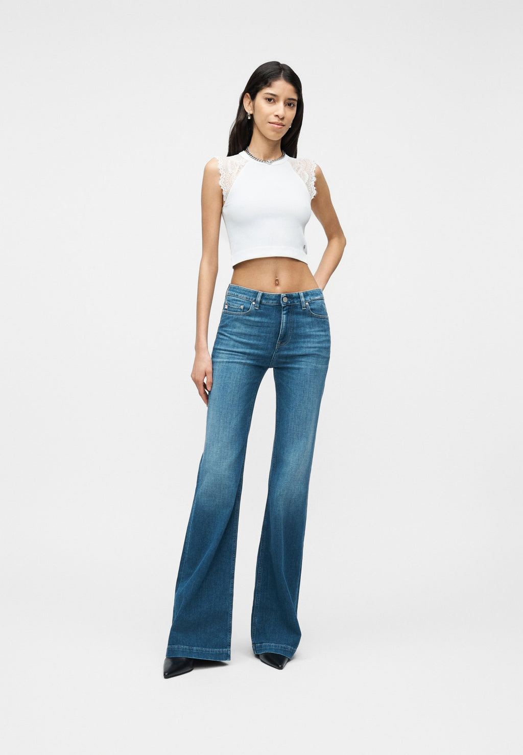 MILLIE SEAMLESS - Top - pure white